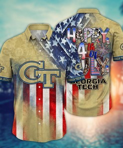 Georgia Tech Yellow Jackets NCAA Hawaii Shirt Ver 2