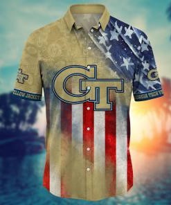 Georgia Tech Yellow Jackets NCAA Hawaii Shirt Ver 2