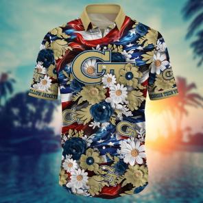 Georgia Tech Yellow Jackets NCAA Hawaii Shirt Ver 3