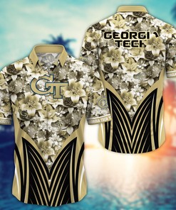 Georgia Tech Yellow Jackets NCAA Hawaiian Shirt, Aloha Shirt Ver 1