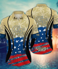 Georgia Tech Yellow Jackets NCAA Hawaiian Shirt For Fans