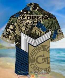 Georgia Tech Yellow Jackets NCAA Tropical Hawaiian Shirt and Shorts - Perfect For Sports Enthusiasts 