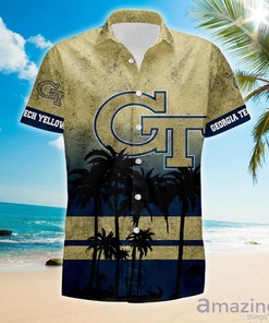 Georgia Tech Yellow Jackets Summer Hawaiian Shirt And Shorts - Perfect Gift