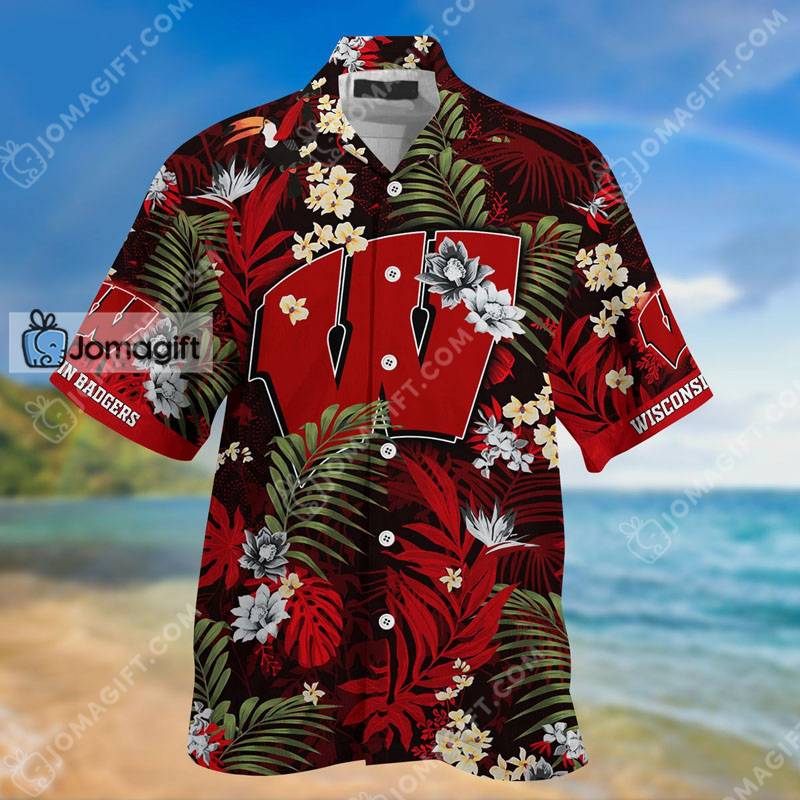 Get Beach Ready with Wisconsin Badgers Hawaiian Shirt