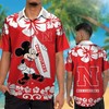Get Festive with Mickey Mouse Nebraska Cornhuskers Hawaiian Shirt and Short
