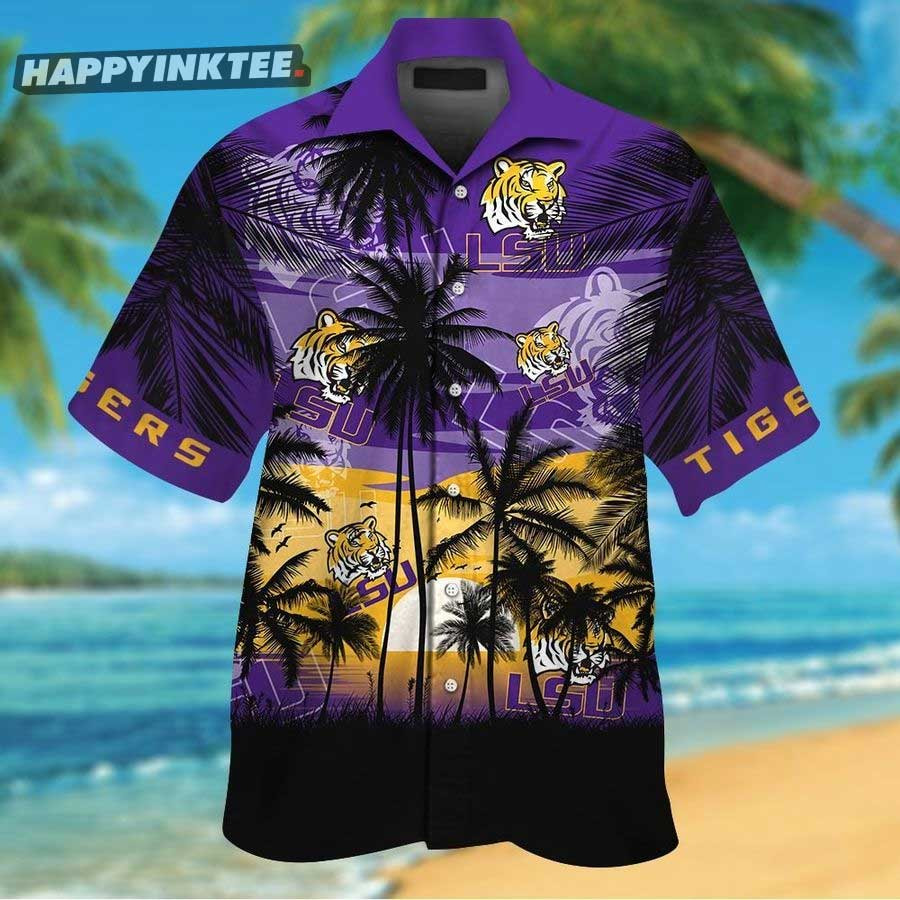 Get Festive with Snoopy and LSU Tigers Christmas Hawaiian Shirt