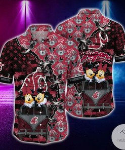 Get Game Day Ready with Washington State Cougars NCAA Summer Hawaii Shirt And Shorts