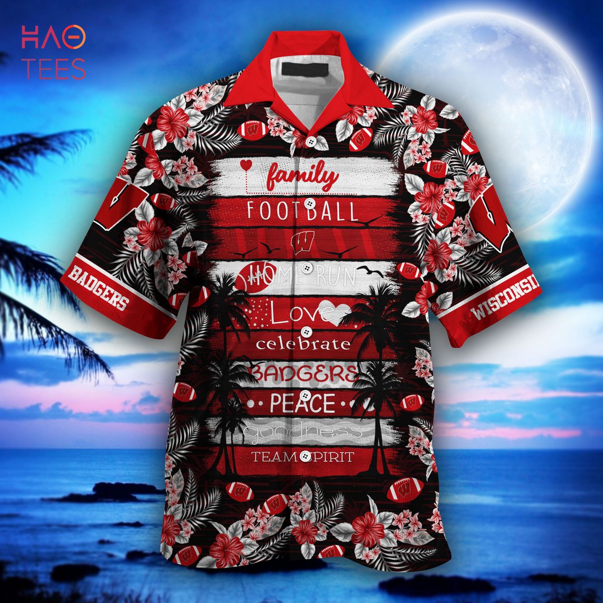 Get Ready for Summer with Wisconsin Badgers Hawaiian Shirt