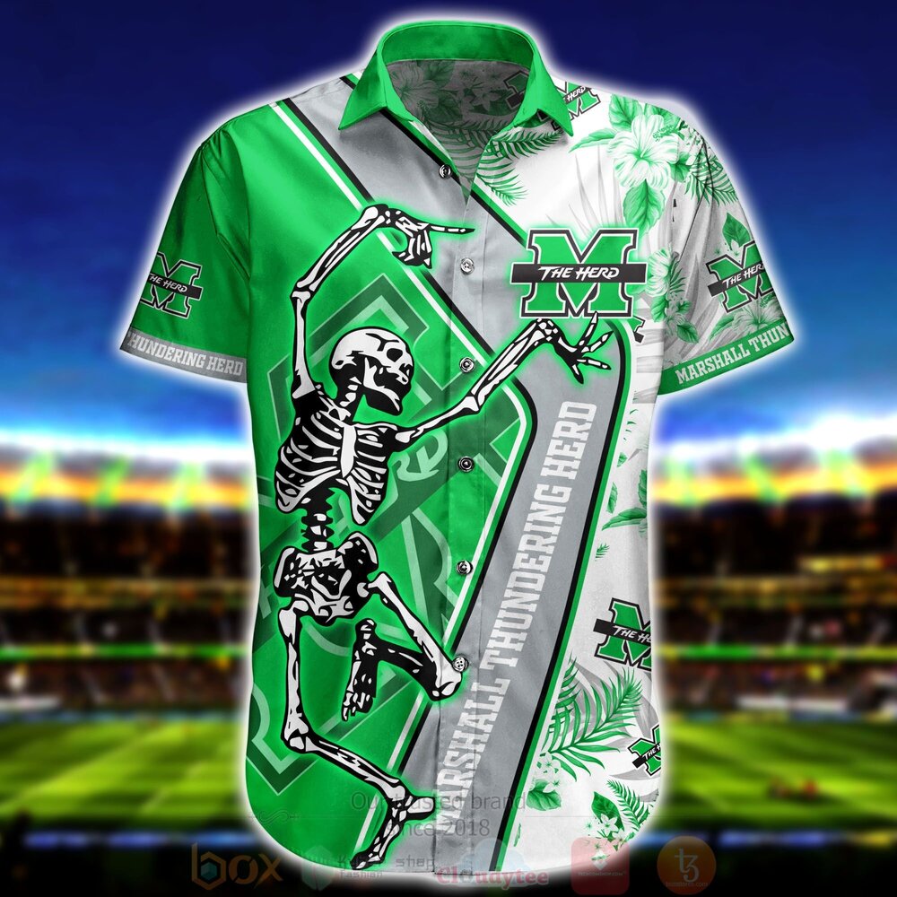 Get Your Aloha On with This Marshall Thundering Herd Hawaii Shirt and Beach Short