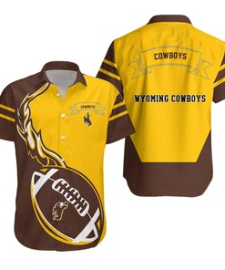 Get Your Game On with NCAA Wyoming Cowboys Flame Ball Hawaiian Shirt