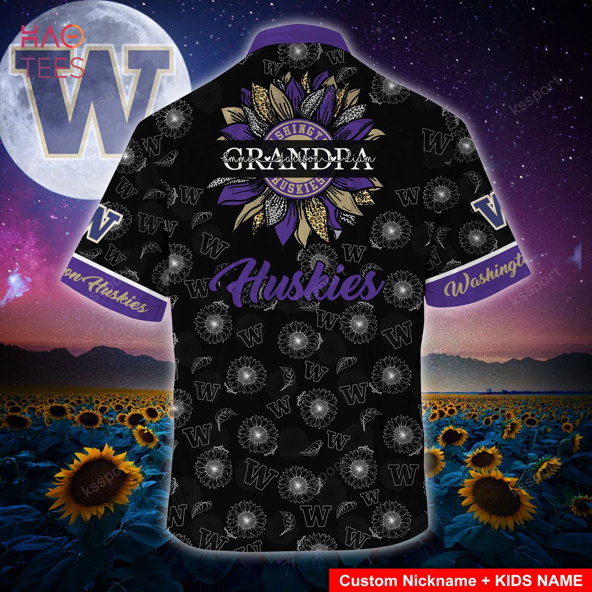 Get into the Summer Spirit with Washington Huskies Hawaiian Shirt