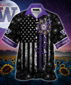 Get into the Summer Spirit with Washington Huskies Hawaiian Shirt