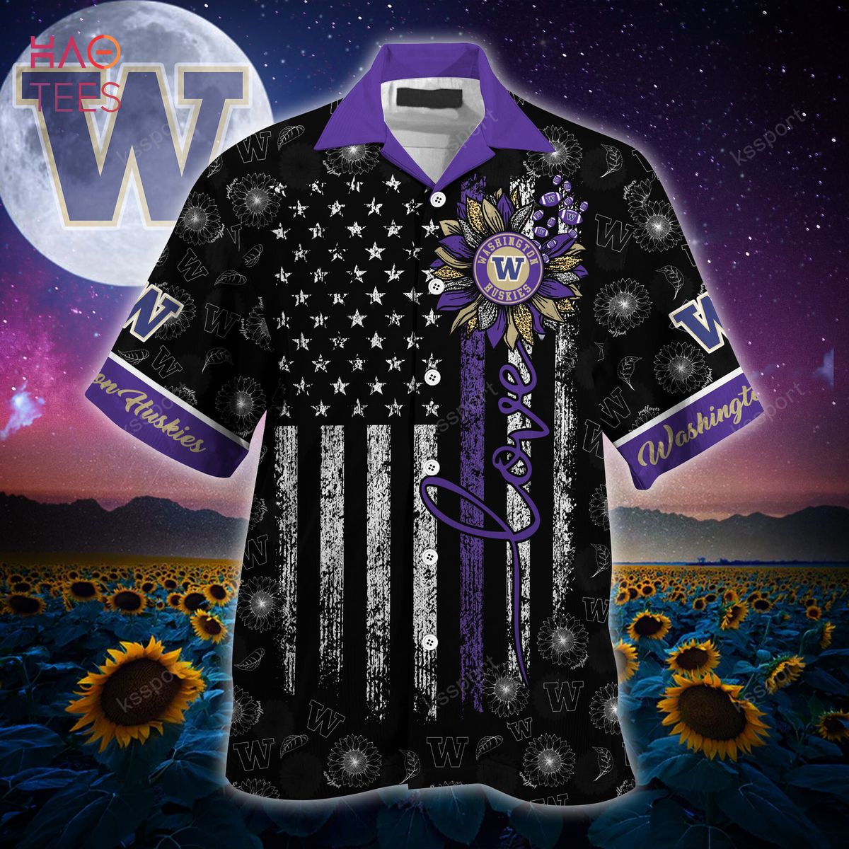 Get into the Summer Spirit with Washington Huskies Hawaiian Shirt