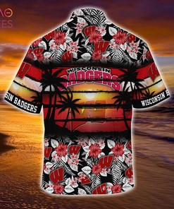 Get into the Summer Spirit with Wisconsin Badgers Floral Hawaiian Shirt