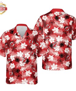 Get the Perfect Hawaii Beach Look with New Jersey Devils Hawaii Floral Pattern Shirt