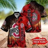 Go Buckeyes Palm Tree Custom Hawaiian Shirts - Ohio State Hawaiian Shirt