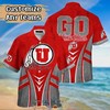 Go for the Grey Go Red: NCAA Utah Utes Grey Go Red Hawaiian Shirt 