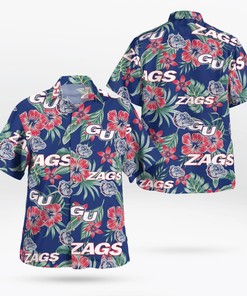 Gonzaga Bulldogs Beach Shorts and Hawaiian Shirt for Fans