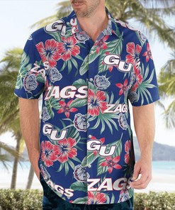 Gonzaga Bulldogs Beach Shorts and Hawaiian Shirt for Fans