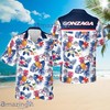 Gonzaga Bulldogs Pineapple Tropical Flower Summer Hawaiian Shirt And Shorts Set
