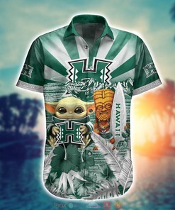 Hawaii Rainbow Warriors Baby Yoda NCAA Hawaiian Shirt and Shorts - Unique Gift For Fans