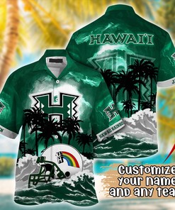 Hawaii Rainbow Warriors NCAA Best Hawaiian Shirt Ever- Customize Any Team Any League