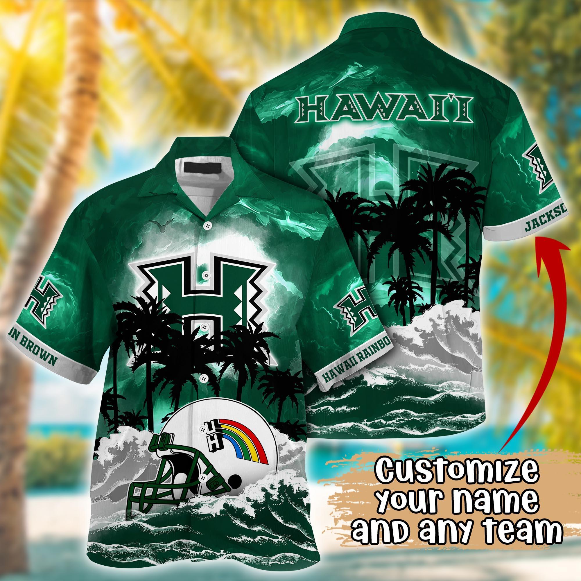 Hawaii Rainbow Warriors NCAA Best Hawaiian Shirt Ever- Customize Any Team Any League