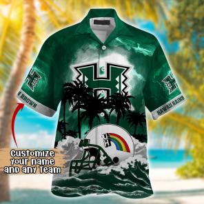 Hawaii Rainbow Warriors NCAA Best Hawaiian Shirt Ever- Customize Any Team Any League
