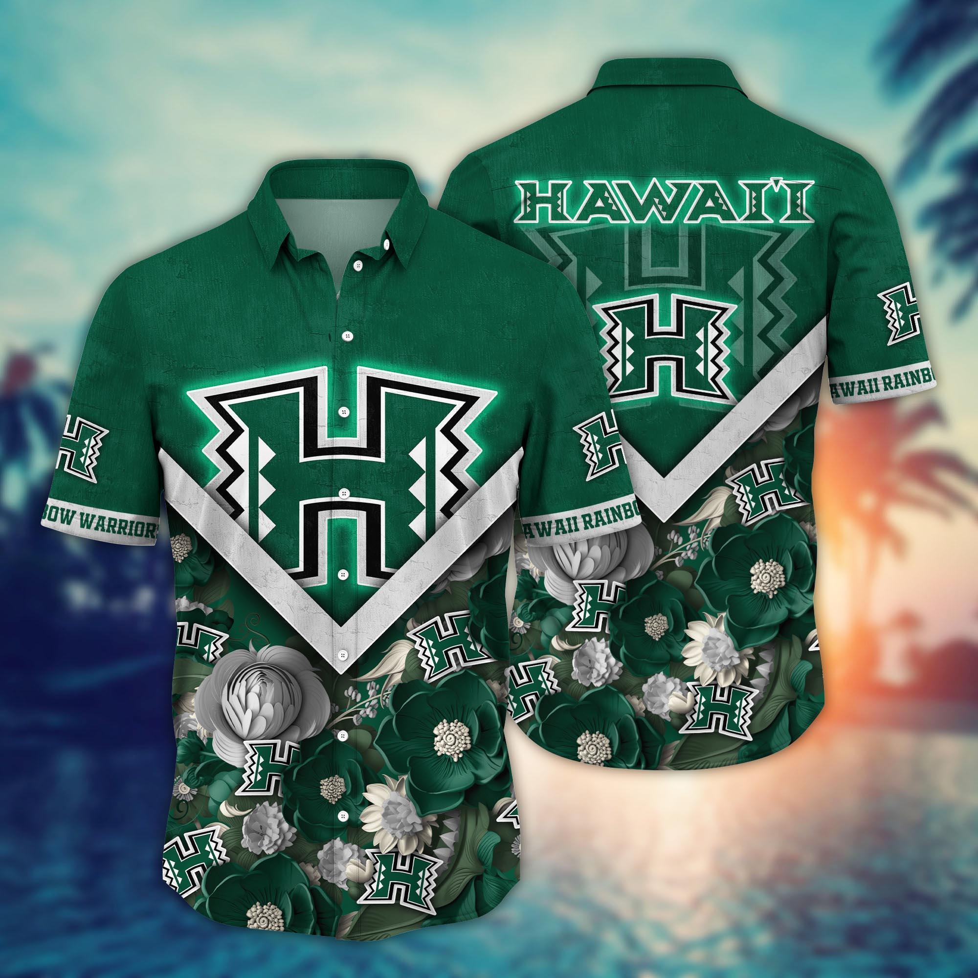 Hawaii Rainbow Warriors NCAA Flower Hawaii Shirt For Fans Ver 17