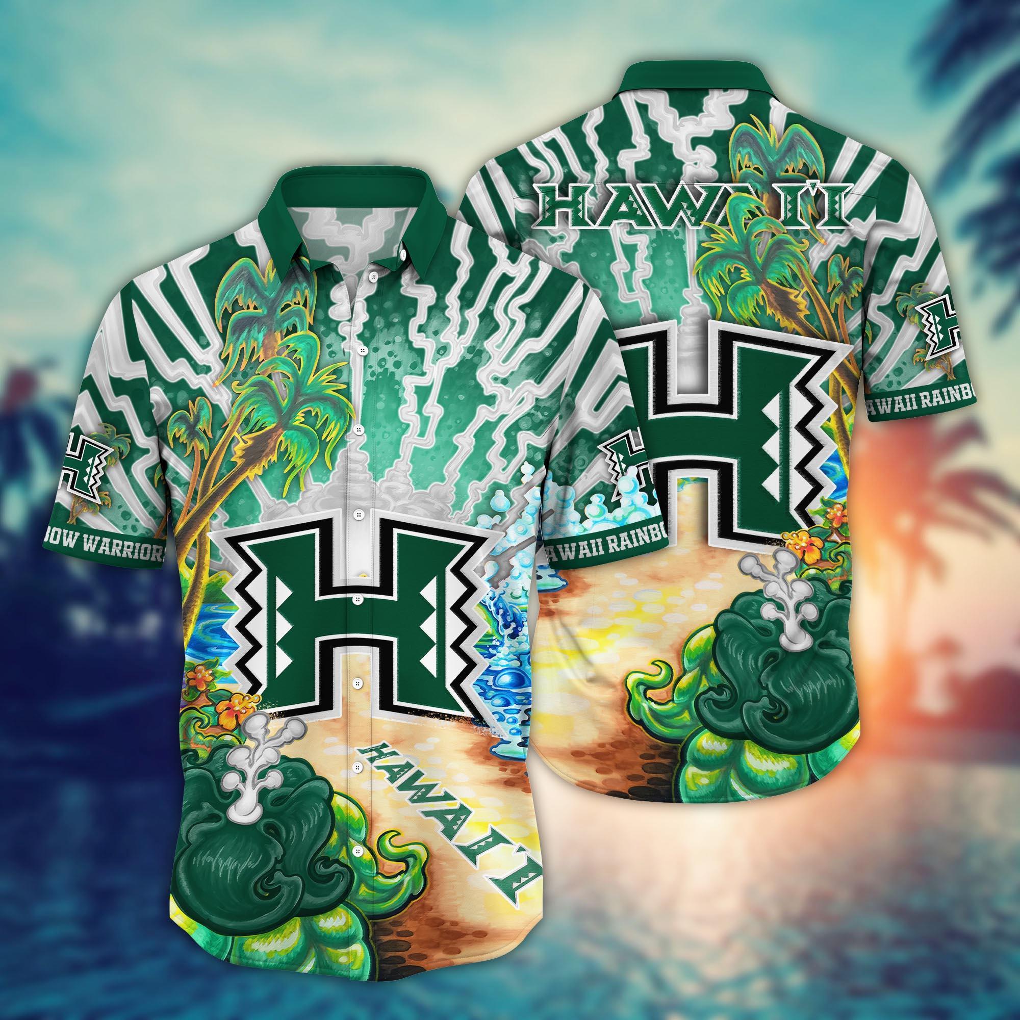 Hawaii Rainbow Warriors NCAA Flower Hawaii Shirt For Fans Ver 19