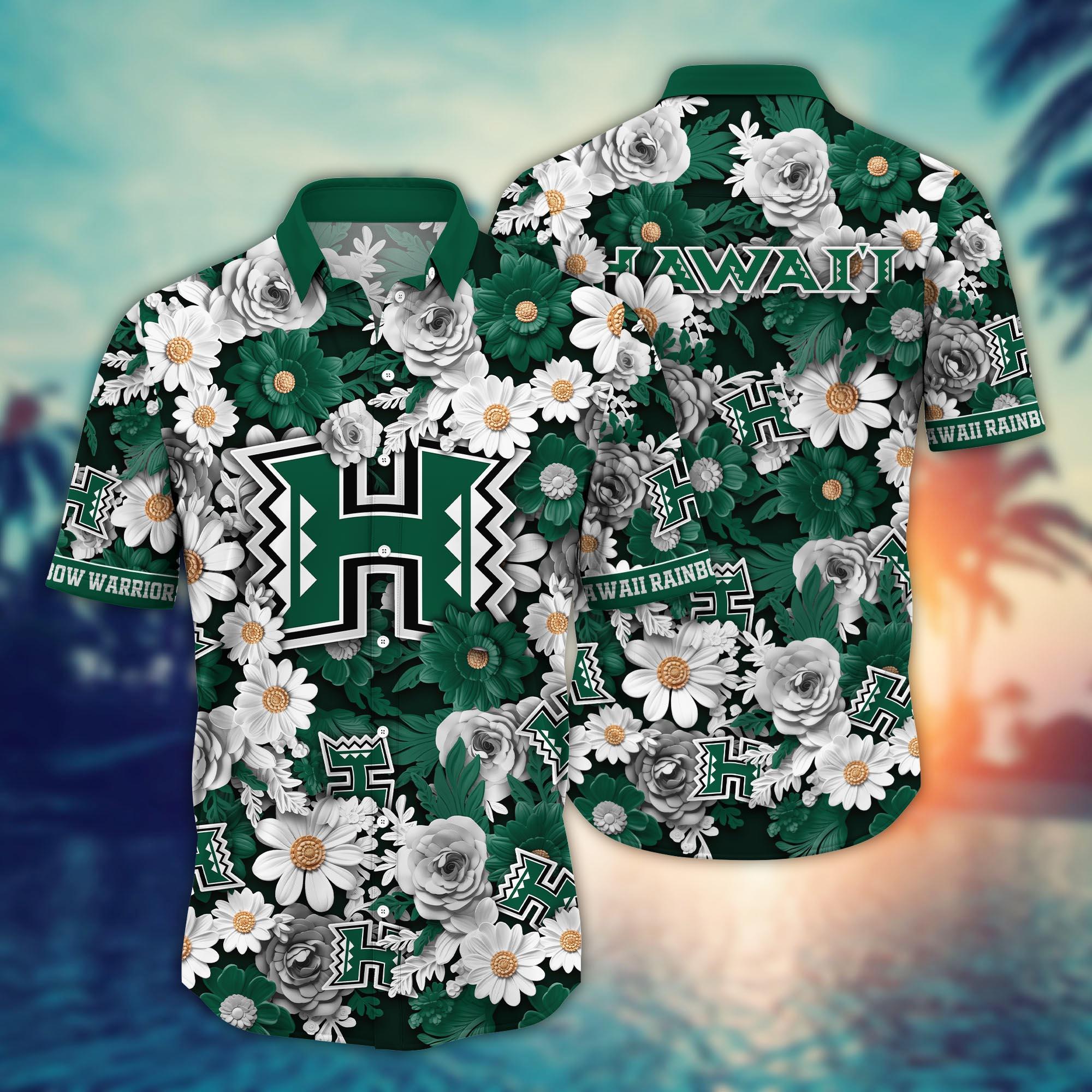 Hawaii Rainbow Warriors NCAA Flower Hawaii Shirt For Fans Ver 21
