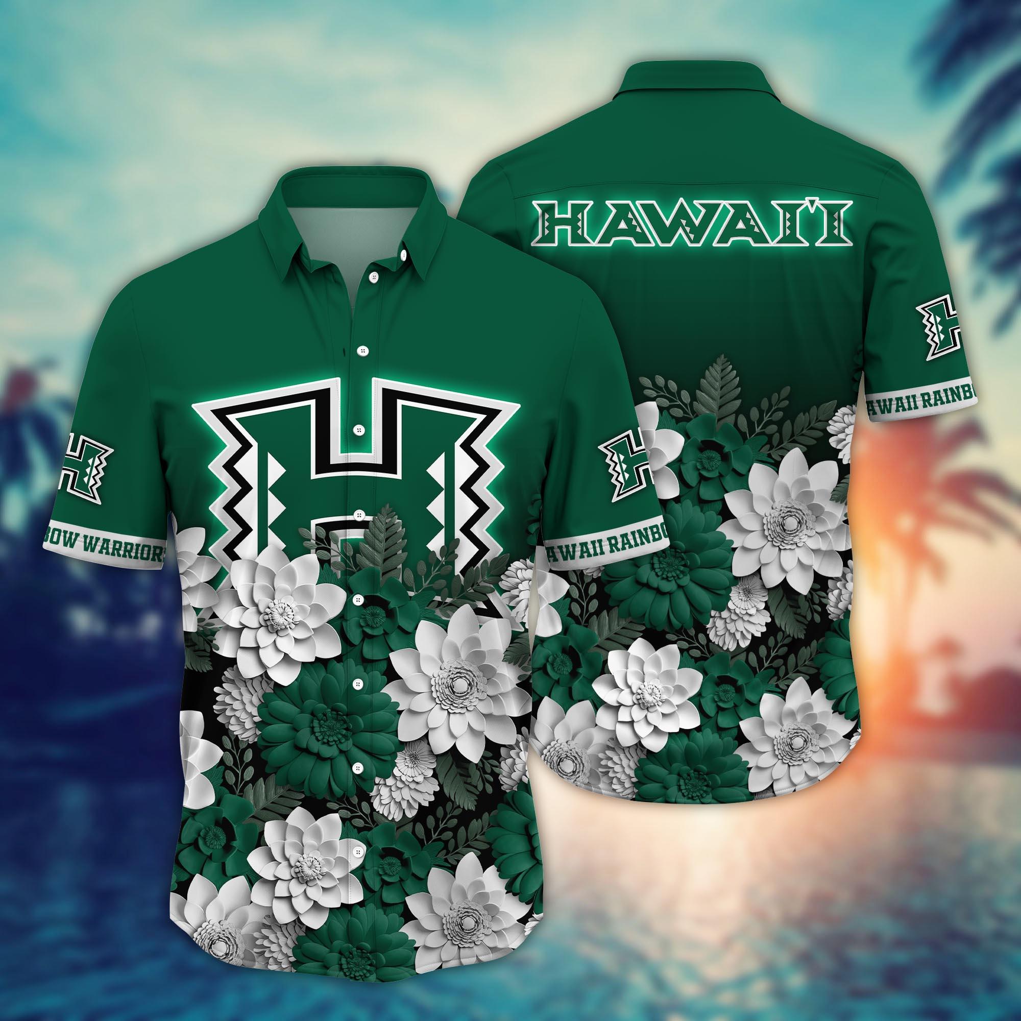 Hawaii Rainbow Warriors NCAA Flower Hawaii Shirt For Fans Ver 26