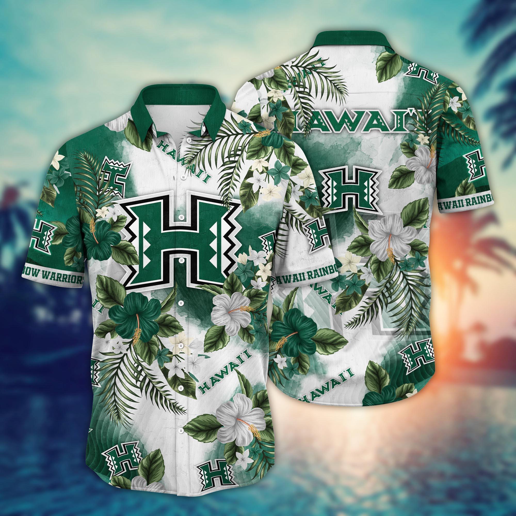 Hawaii Rainbow Warriors NCAA Flower Hawaii Shirt For Fans Ver 27
