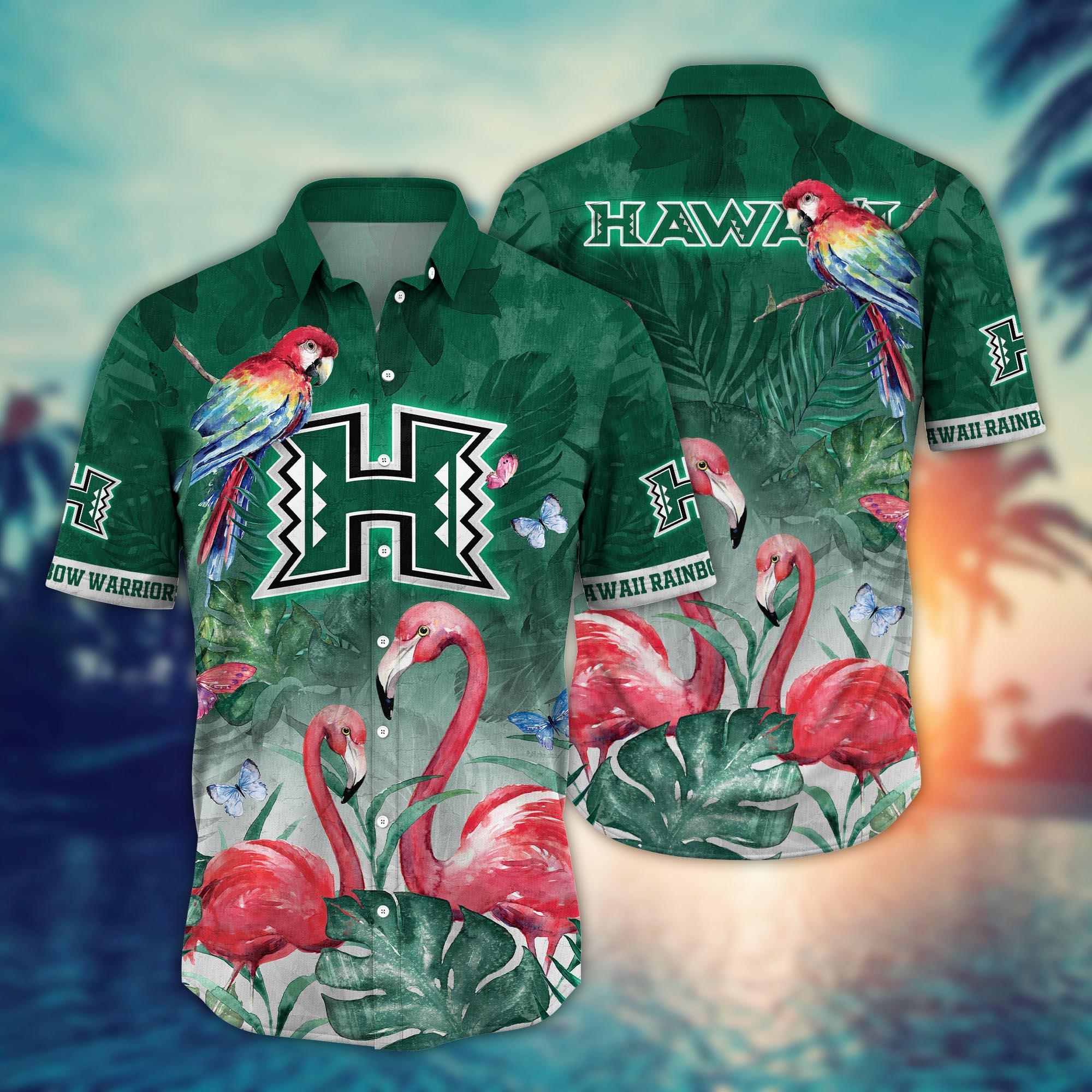 Hawaii Rainbow Warriors NCAA Flower Hawaii Shirt For Fans Ver 28