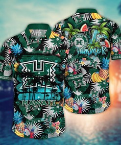 Hawaii Rainbow Warriors NCAA Flower Hawaii Shirt For Fans Ver 34