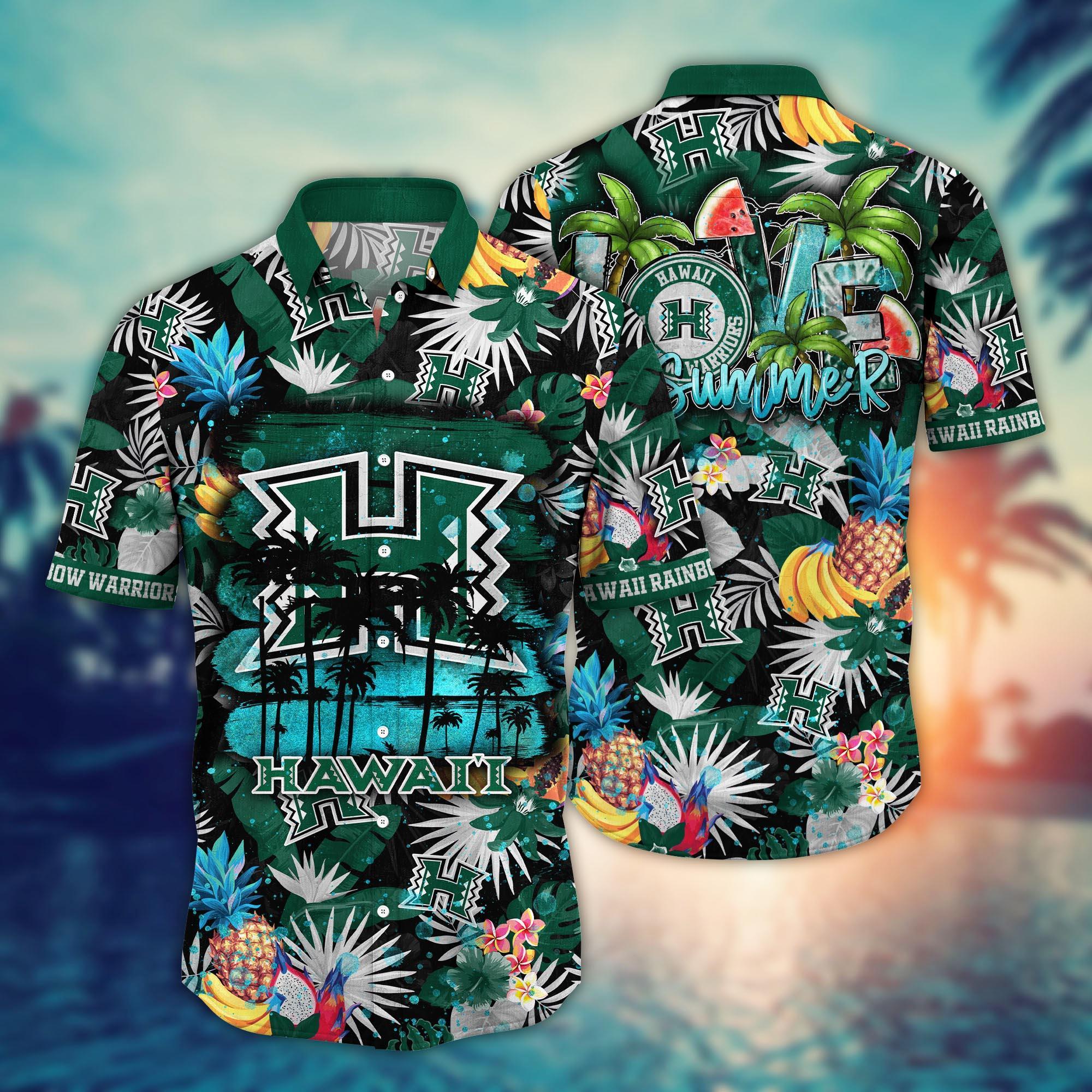 Hawaii Rainbow Warriors NCAA Flower Hawaii Shirt For Fans Ver 34