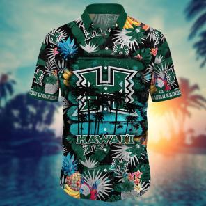 Hawaii Rainbow Warriors NCAA Flower Hawaii Shirt For Fans Ver 34