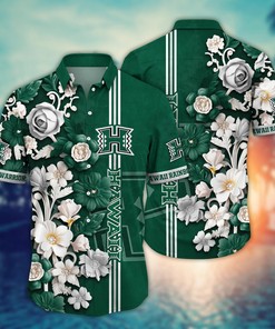 Hawaii Rainbow Warriors NCAA Flower Hawaii Shirt For Fans Ver 37