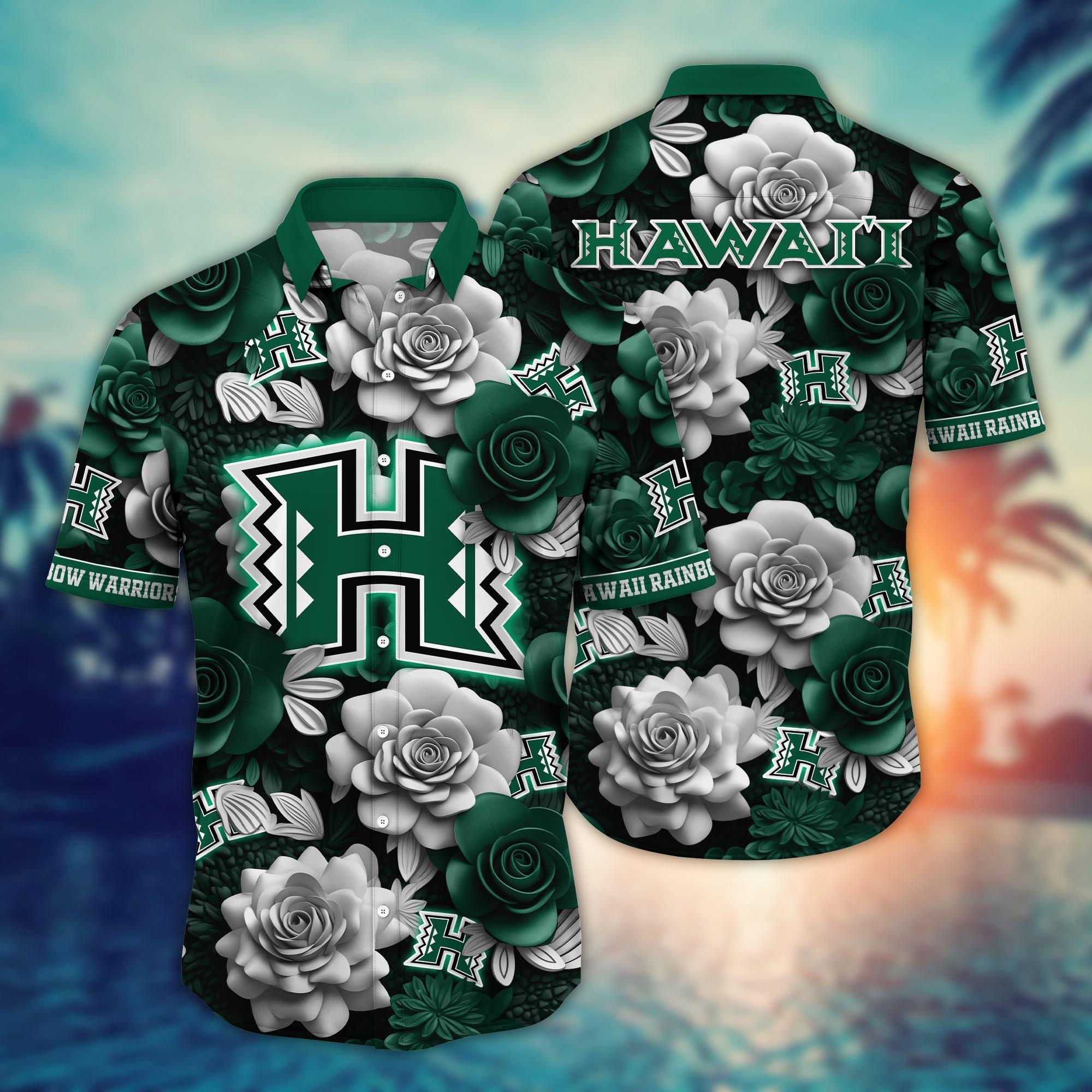 Hawaii Rainbow Warriors NCAA Flower Hawaii Shirt For Fans Ver 4