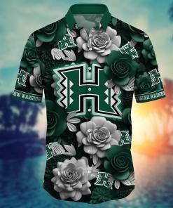 Hawaii Rainbow Warriors NCAA Flower Hawaii Shirt For Fans Ver 4