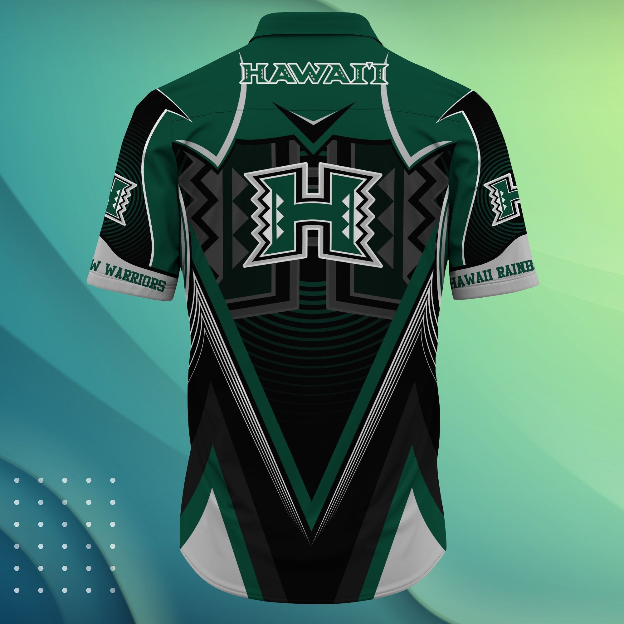 Hawaii Rainbow Warriors NCAA Hawaiian Shirt for Men and Women - Retro Design