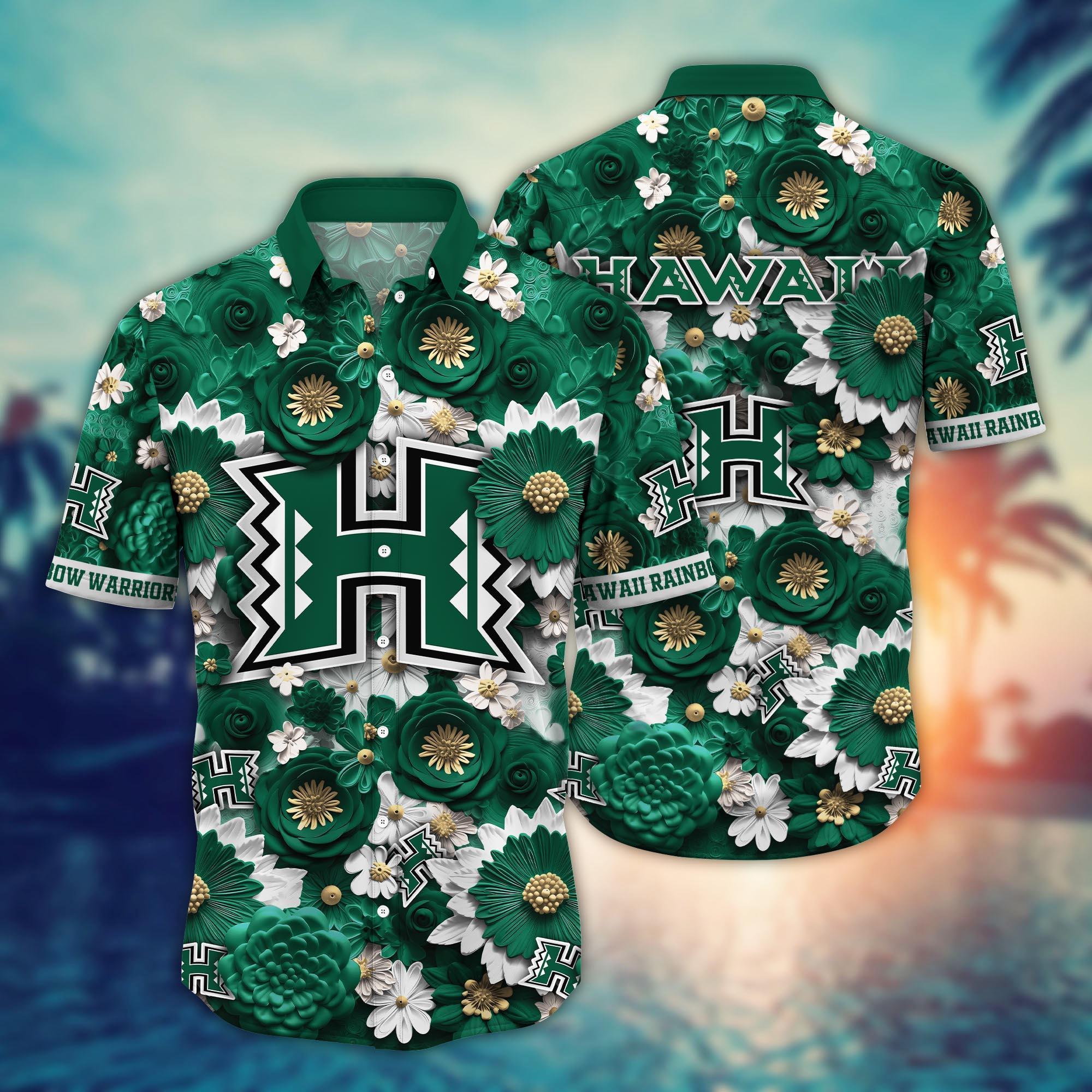 Hawaii Rainbow Warriors NCAA Hawaiian Shirt for This Summer Customize Shirt Any Team