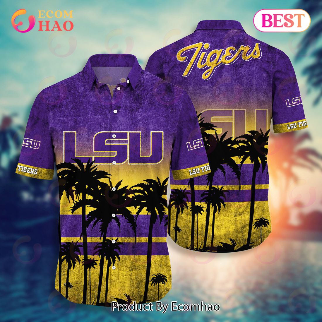 Hawaii Rainbow Warriors Trending Style: Shirt & Shorts Hot for Summer - LSU TIGERS