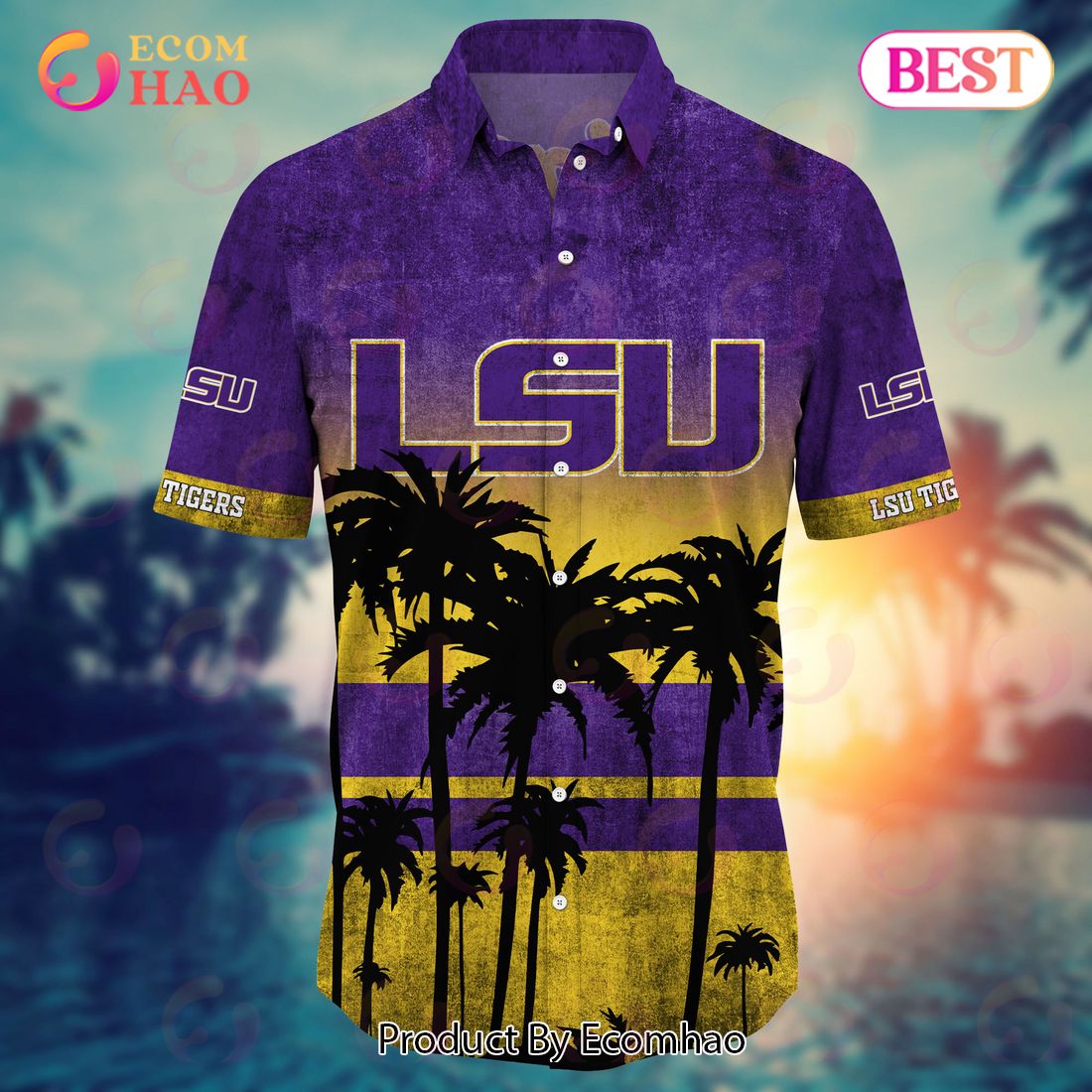 Hawaii Rainbow Warriors Trending Style: Shirt & Shorts Hot for Summer - LSU TIGERS