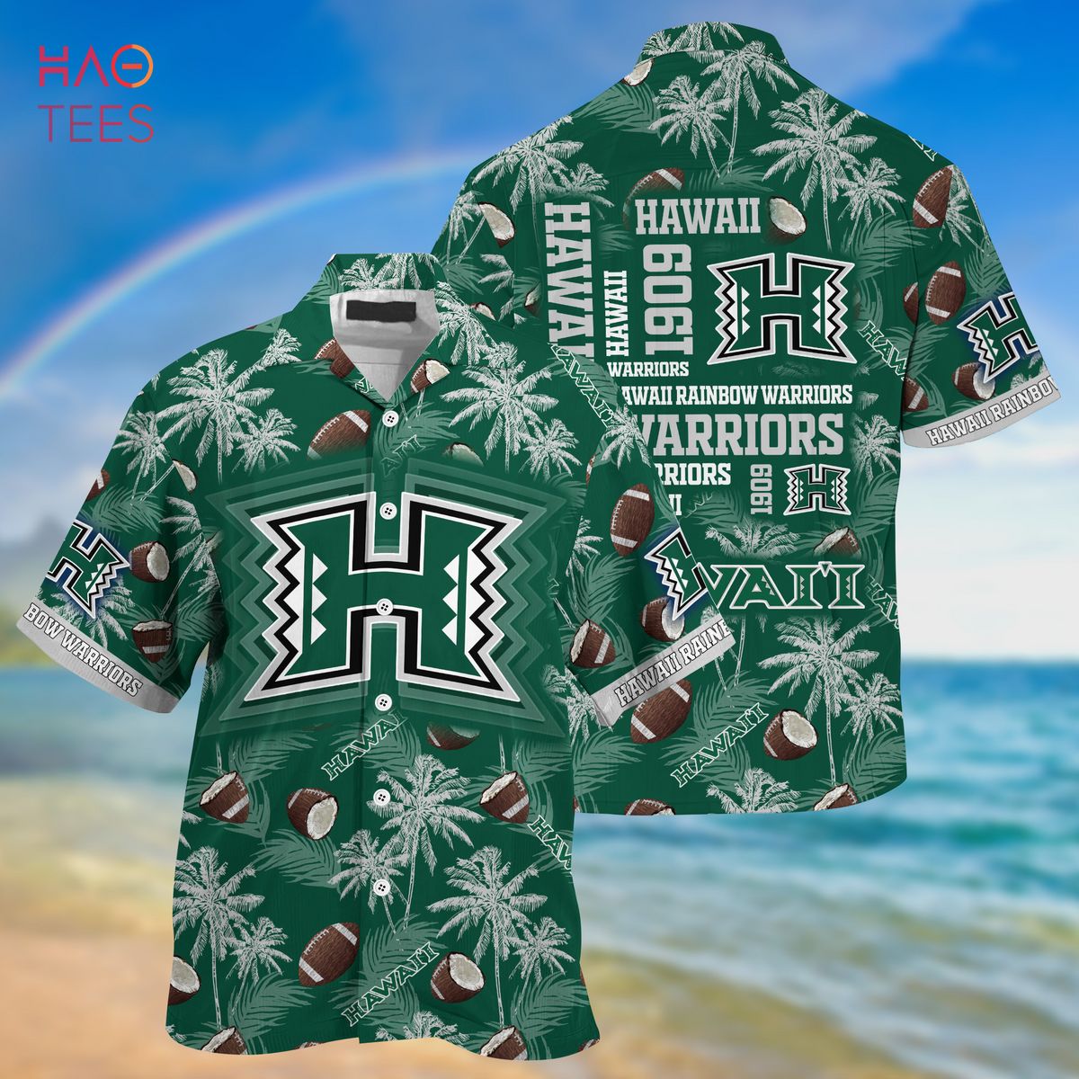 Hawaiian Hawaii Rainbow Warriors Shirt - New Summer Gift