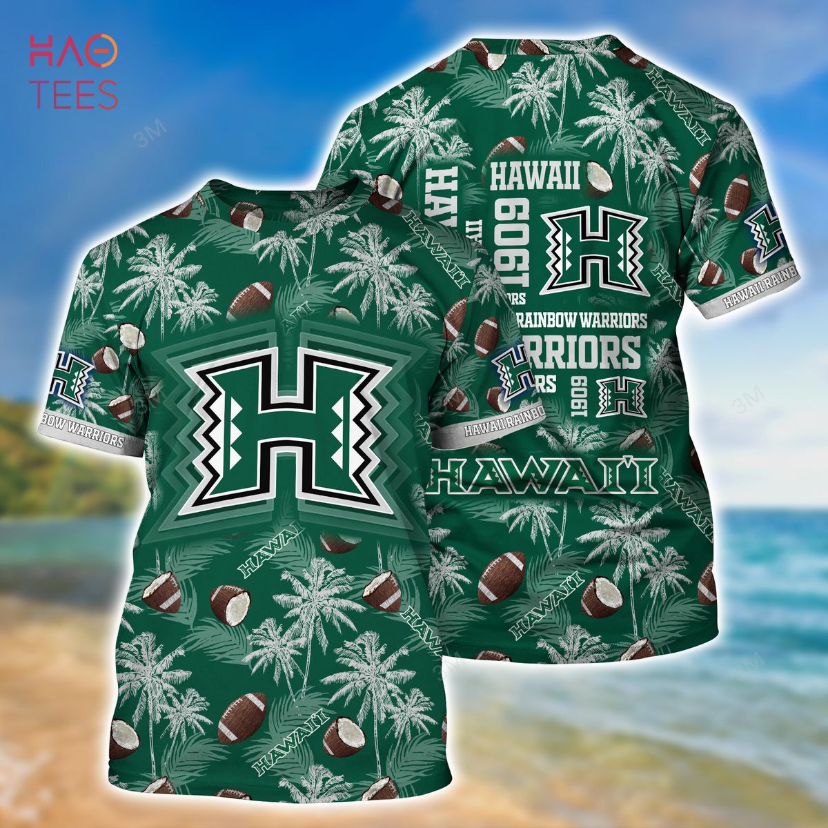 Hawaiian Hawaii Rainbow Warriors Shirt - New Summer Gift
