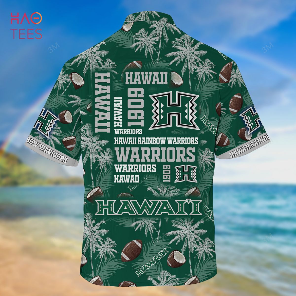 Hawaiian Hawaii Rainbow Warriors Shirt - New Summer Gift