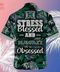 Hawaiian Hawaii Rainbow Warriors Shirt & Shorts - Stress Blessed Obsessed for Fans