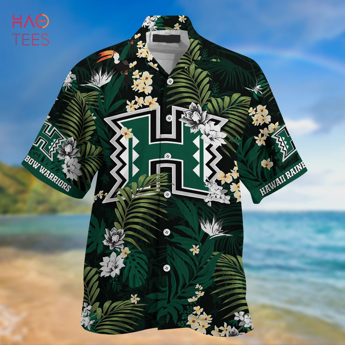 Hawaiian Hawaii Rainbow Warriors Shirt & Shorts - Tropical Patterns for Fans