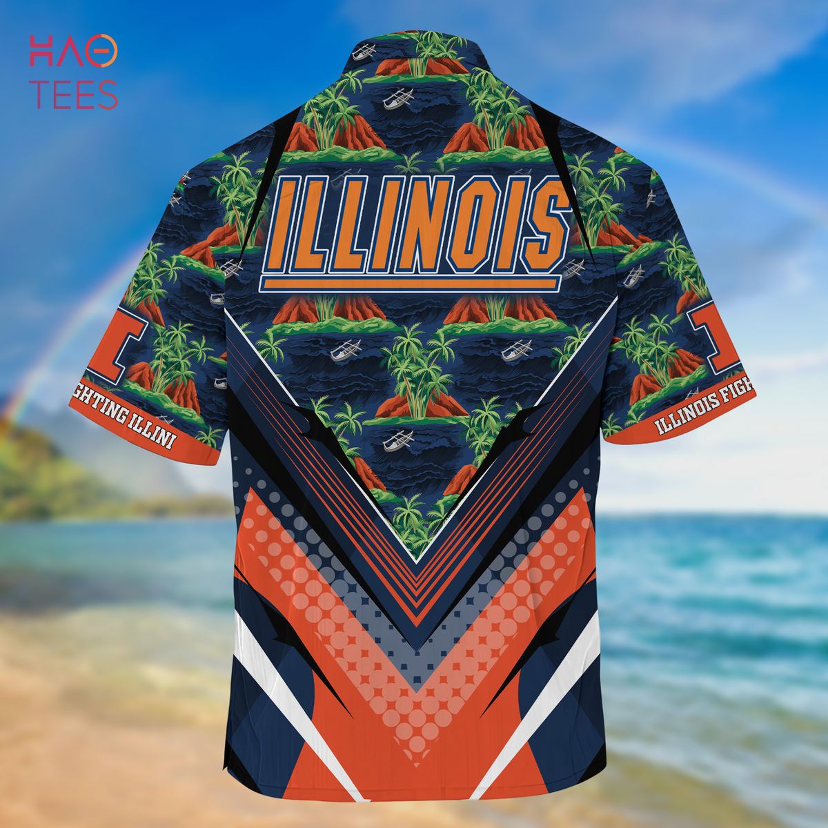 Hawaiian Illinois Fighting Illini Shirt & Shorts - Perfect for Sports Fans